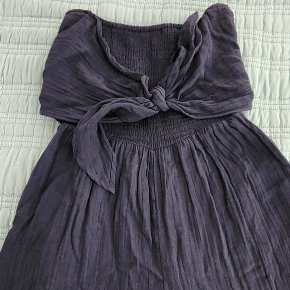 Bishop + Young Elvia Tie Front Jumpsuit in NAVY Size Medium NWOT - Picture 4 of 6